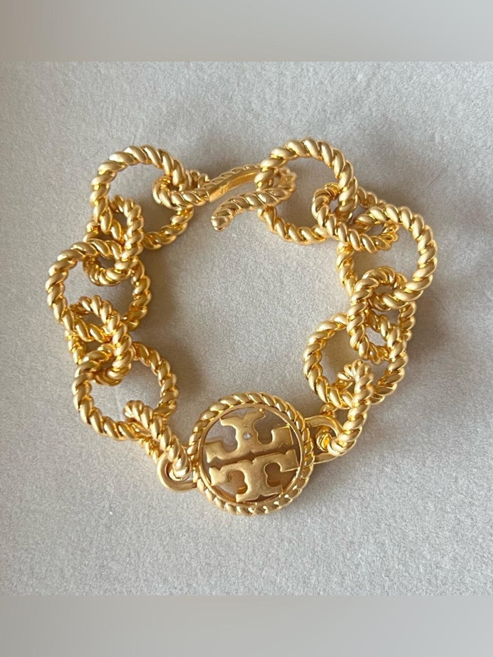 Tory Burch Twisted Gold Bracelet
